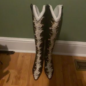 Gianni Binni Knee High Cowgirl Boots